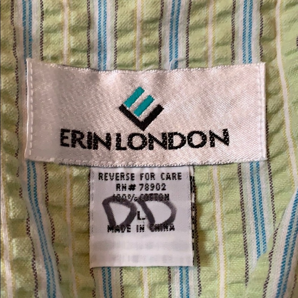 Green and blue cotton blazer - Picture 5 of 9